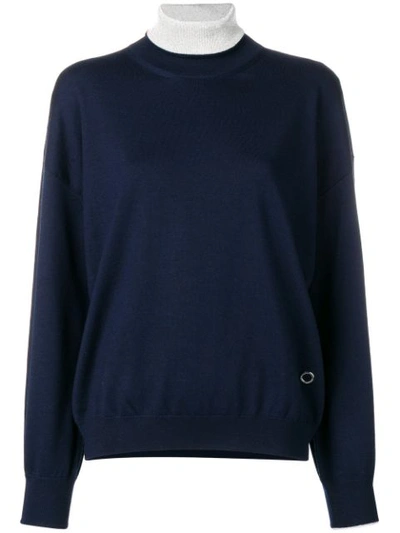 Paco Rabanne Turtleneck Sweater - 蓝色 In Blue