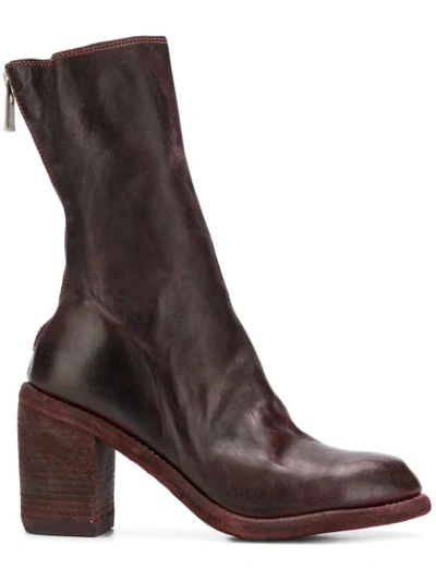 Guidi Mid-calf Boots In Brown