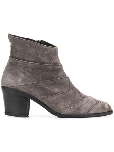 Fiorentini + Baker Milu Chunky Heel Boots In Grey