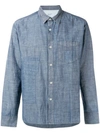 Universal Works Chambray Patch Shirt - Blue