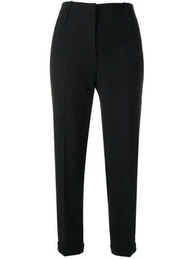 Luisa Cerano Triple Side Stripes Trousers - Black