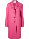 Harris Wharf London Single Breasted Coat - Pink