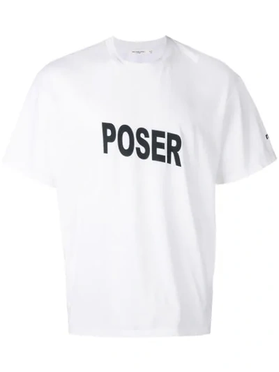 Mr Completely Poser Oversize Graphic T-shirt In White