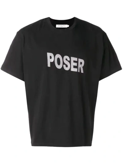 Mr Completely 'poser' T-shirt In Black