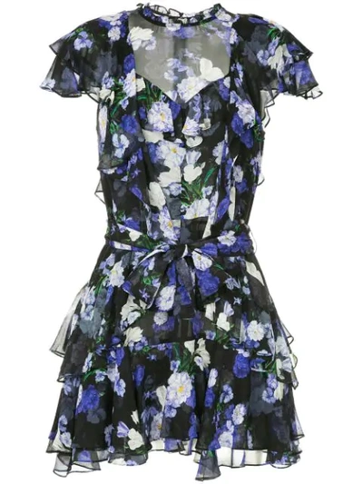 Marissa Webb Floral Print Sheer Dress - Multicolour