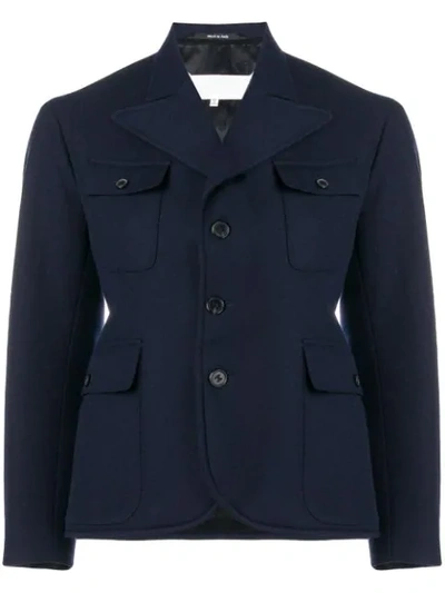 Maison Margiela Fitted Blazer In Blue