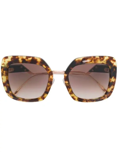 Fendi Oversized Sunglasses In Brown