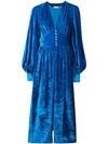 Attico Buttoned Midi Dress - Blue