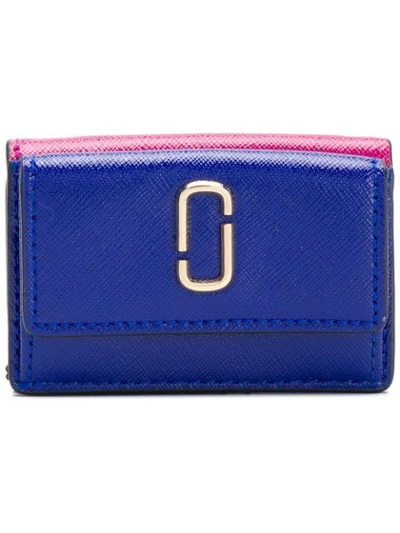 Marc Jacobs Snapshot Mini Trifold Wallet In Blue