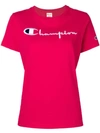 Champion Logo Embroidered T-shirt - Pink