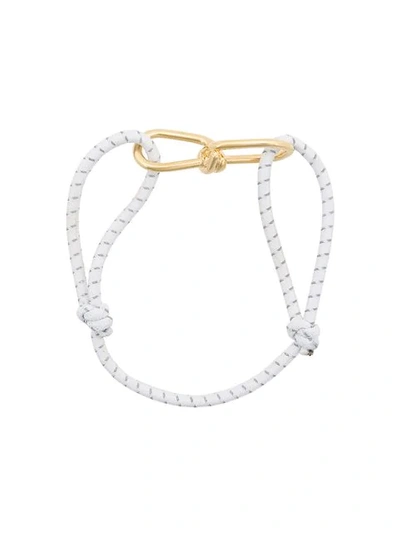 Annelise Michelson Small Wire Cord Bracelet In White