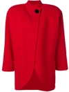 Marc Jacobs Buttoned Oversized Coat - Red