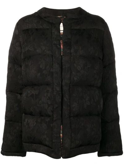 Gucci Floral Quilted Jacket In Black