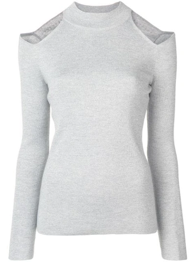 Michael Michael Kors Peekaboo Jumper - Silver In Silver