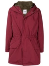 Aspesi Hooded Parka In Red