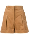 Stella Mccartney High Waisted Shorts - Neutrals