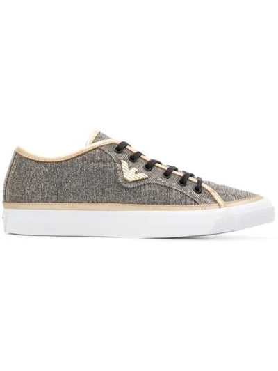 Emporio Armani Logo Lace-up Sneakers - Grey