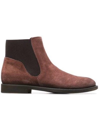 Cenere Gb Two Tone Ankle Boots - Brown
