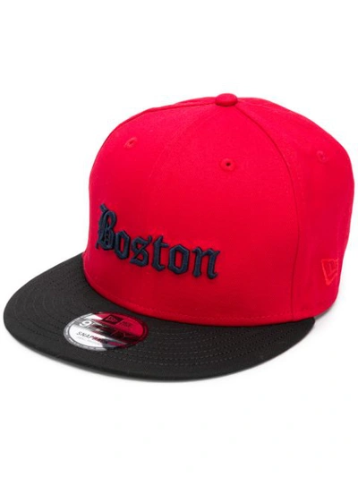 Marcelo Burlon - County Of Milan Boston Baseball Cap In Red