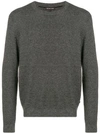 Michael Michael Kors Round Neck Sweater In Grey