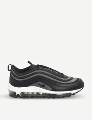 Nike Air Max 97 Leather Trainers In Black Grey Glitter | ModeSens