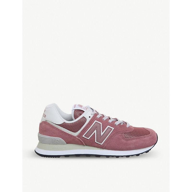 New Balance 574 Suede And Mesh Trainers 