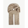 Jane Carr The Loom Wrap Cashmere Scarf In Hare