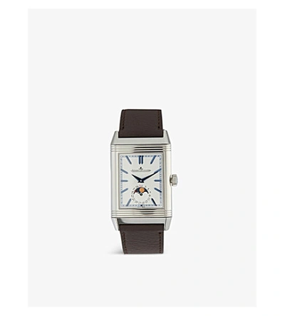 Jaeger-lecoultre Q3958420 Reverso Stainless Steel And Leather Watch