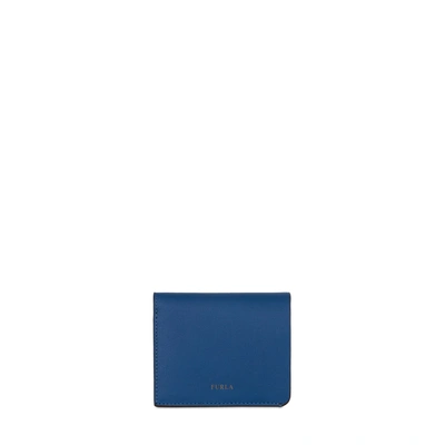 Furla Man Mercurio Tri-fold Portemonnaie Minerale E In Blau