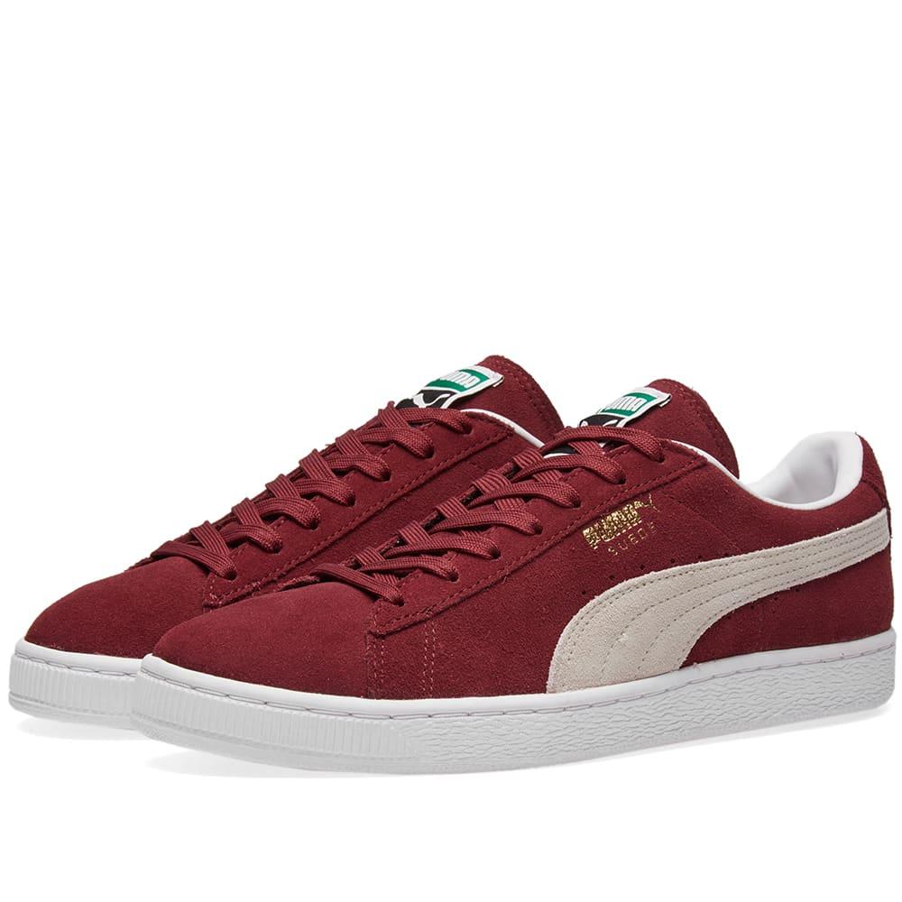 puma suede classic burgundy