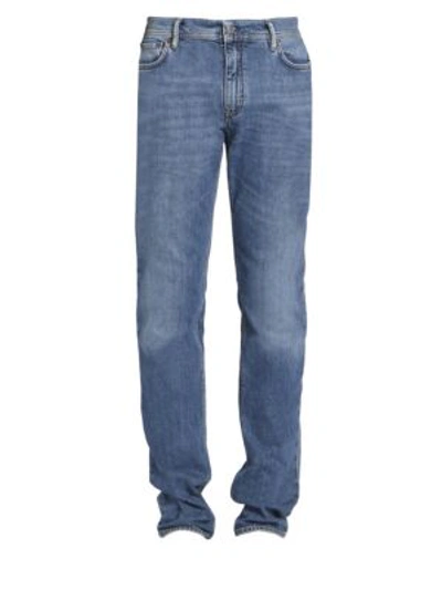 Acne Studios North Mid-rise Slim-fit Jeans In Blue