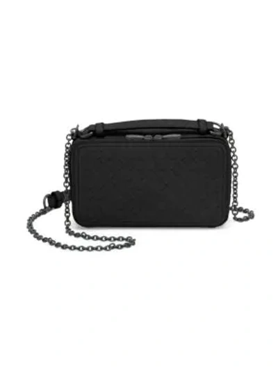 Bottega Veneta Leather Camera Bag In Black