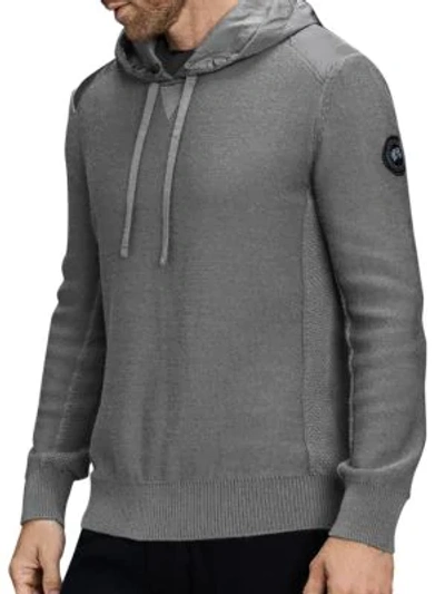 Canada Goose Men's Amherst Merino Wool Hoodie In Grey