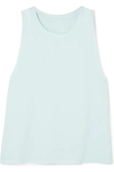 We/me The Foundation Stretch-jersey Tank In Blue