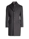 Corneliani Char Id Topcoat In Grey