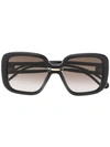 Givenchy Oversized Square-frame Acetate Sunglasses In Black/brown