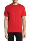 Sunspel Classic Crewneck Cotton Tee In Ruby Red