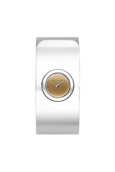 Rebecca Minkoff Hooked Stainless Steel Tone Bangle Watch, 18mm In Gold