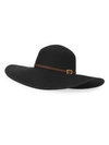 Melissa Odabash Jemima Floppy Hat In Black Tan