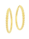 Roberto Coin 18k Yellow Gold Beaded Hoop Earrings