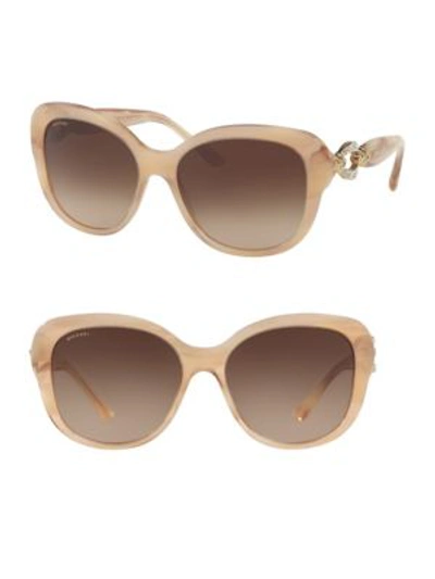 Bvlgari 57mm Square Sunglasses In Blonde
