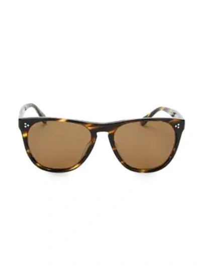 Oliver Peoples Daddy B 58mm Round Sunglasses In Brown