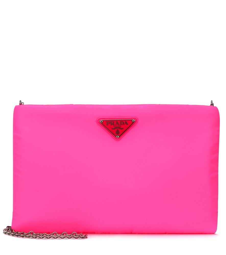 prada fluo clutch