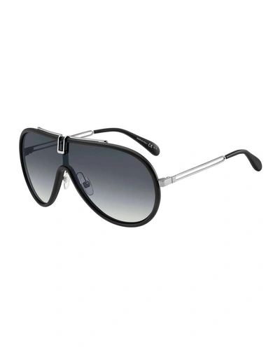 Givenchy 135mm Shield Sunglasses - Matte Black