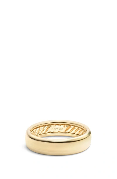 David Yurman Men's Dy Classic Band Ring In 18k Gold, 6mm