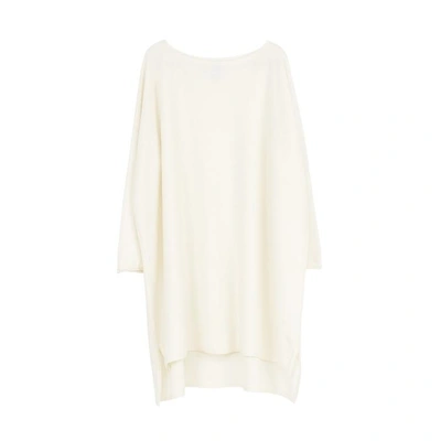 Arela Eelia Cashmere Tunic In White In Natural White