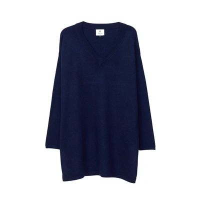 Arela Malka Cashmere Tunic In Dark Blue In Navy