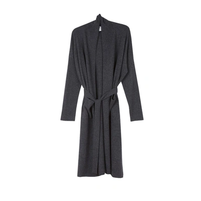 Arela Haru Cashmere Robe In Dark Grey In Dark Melange Grey