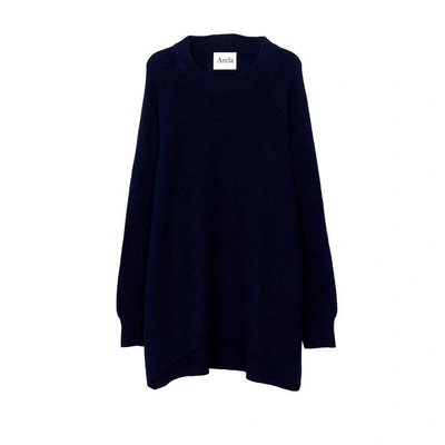 Arela Disa Cashmere Sweater In Dark Blue