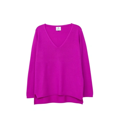 Arela Vija Cashmere Sweater In Bright Pink In Fluorescent Pink